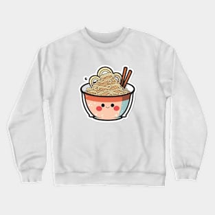 Cute Ramen Noodles Cartoon Anime Drawing Japan Crewneck Sweatshirt